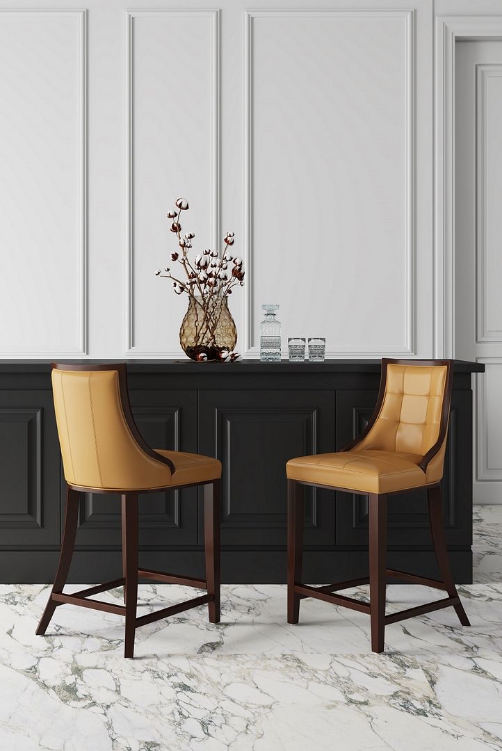 Fifth Ave 39.5-inch Leatherette/Wood Counter Stool