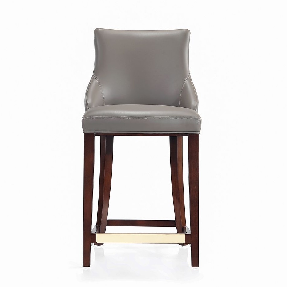 Shubert Leatherette/Beech Wood Counter Stool