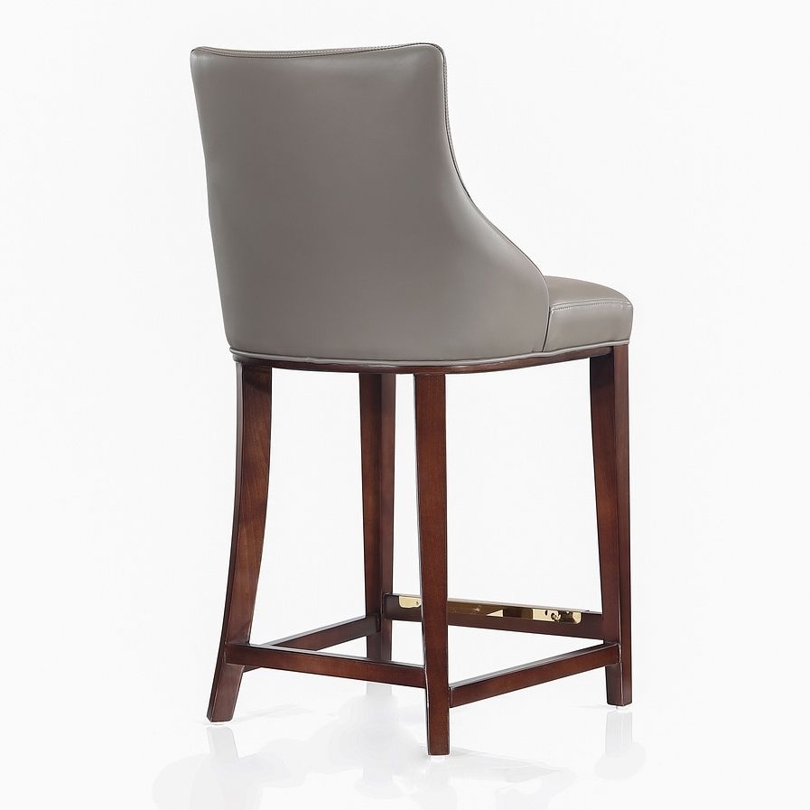 Shubert Leatherette/Beech Wood Counter Stool