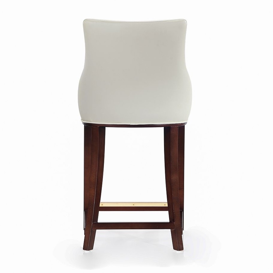 Shubert Leatherette/Beech Wood Counter Stool