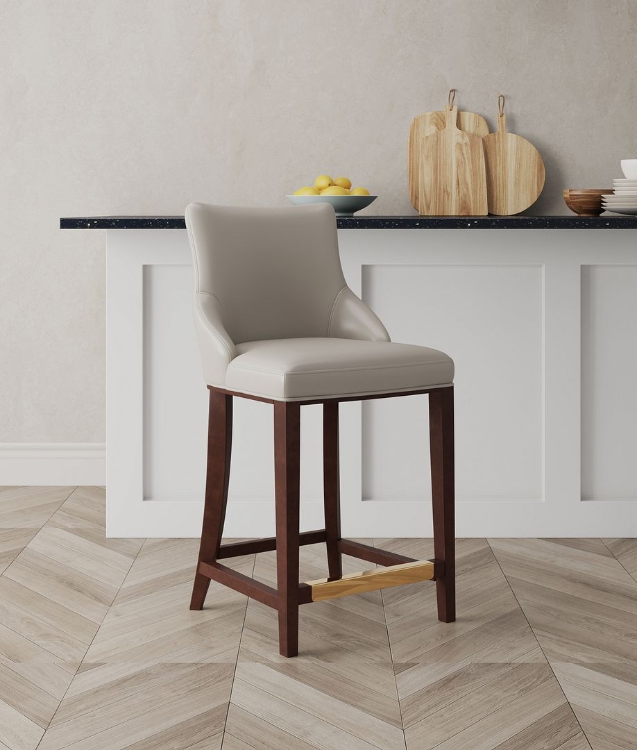 Shubert Leatherette Counter Stool