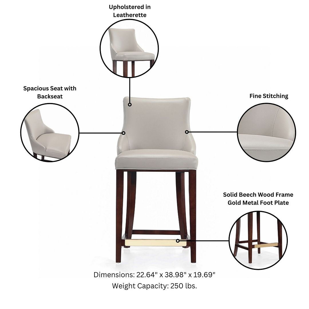 Shubert Leatherette Counter Stool
