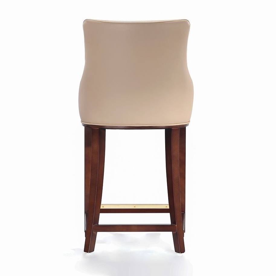 Shubert Leatherette/Beech Wood Counter Stool