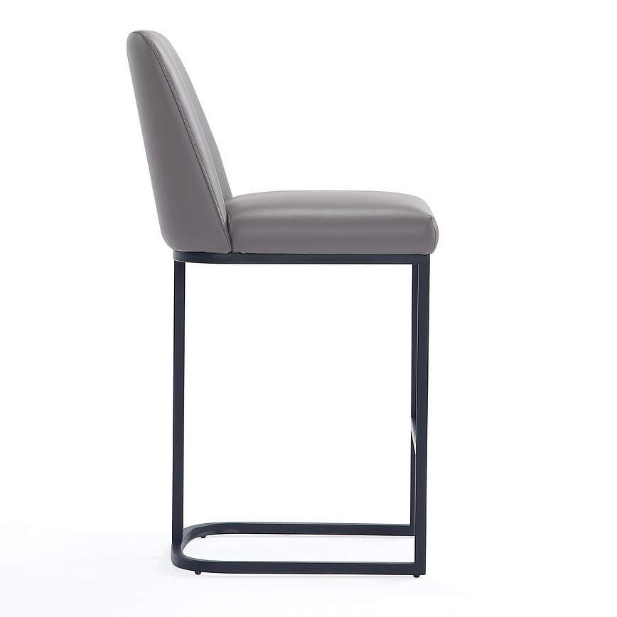 Serena Leatherette/Metal Counter Stool