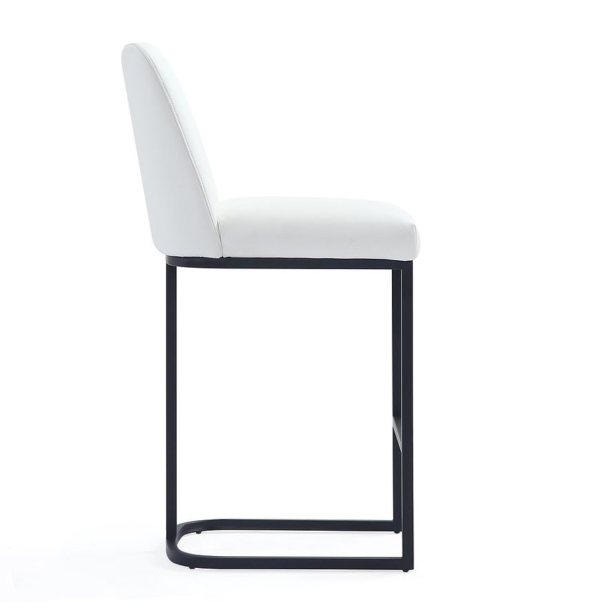 Serena Leatherette/Metal Counter Stool