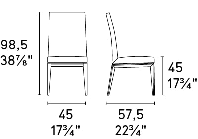 Bess Fabric/Wood Customizable Dining Chair
