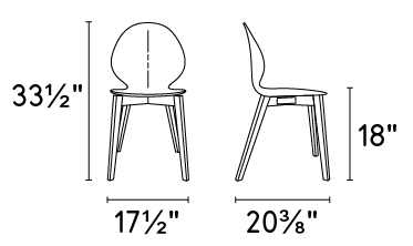 Basil Leather/Wood Dining Chair