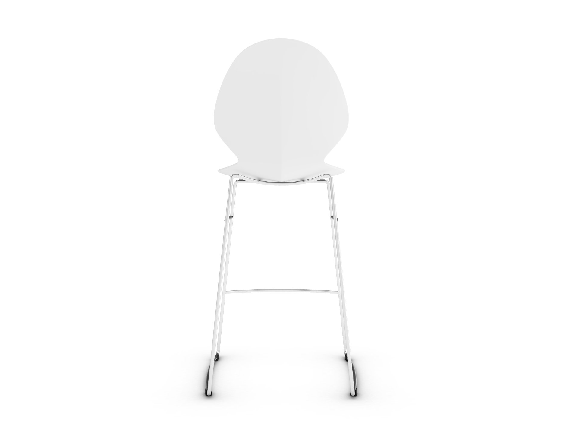 Basil Polypropylene/Metal Counter Stool