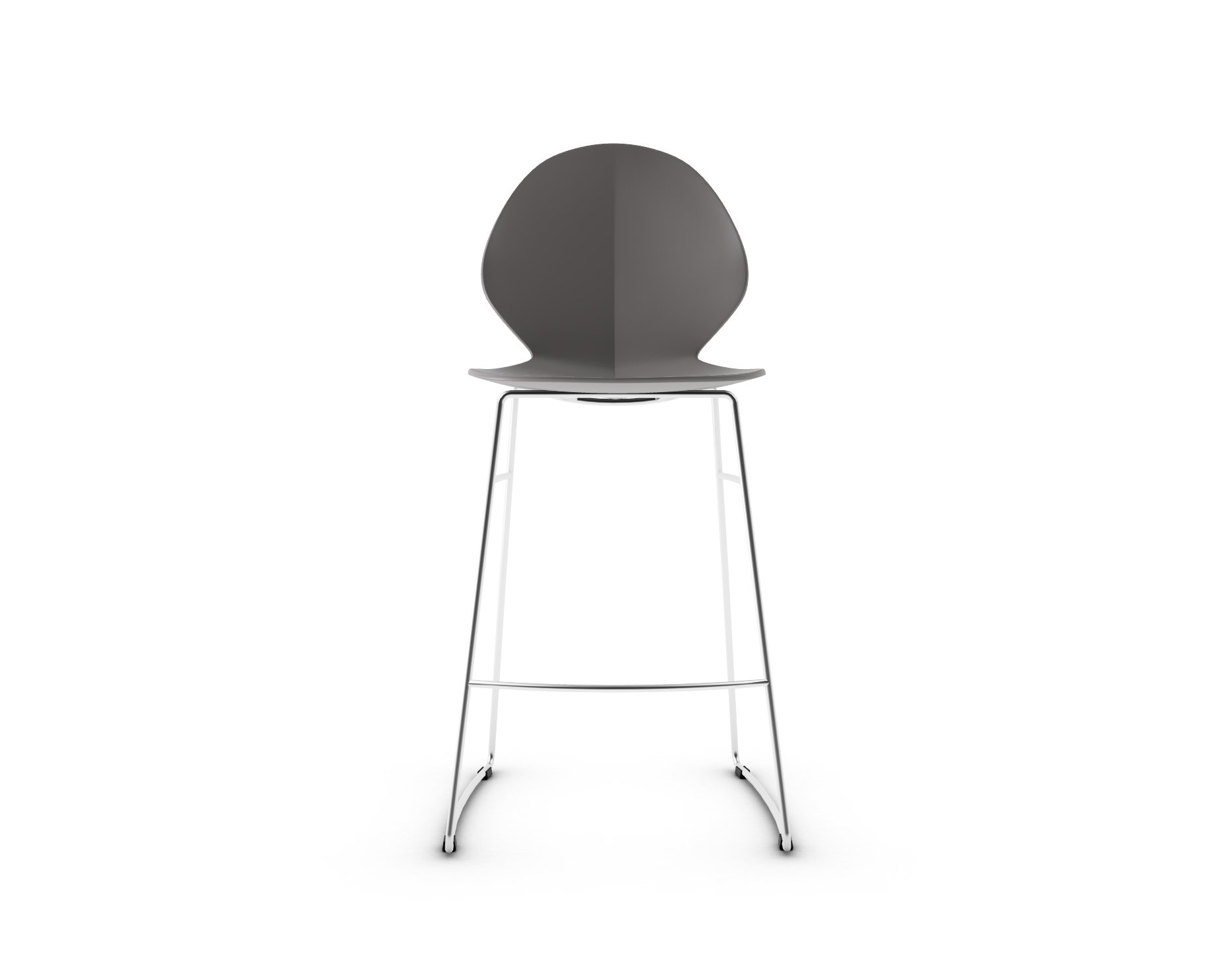 Basil Polypropylene/Metal Counter Stool