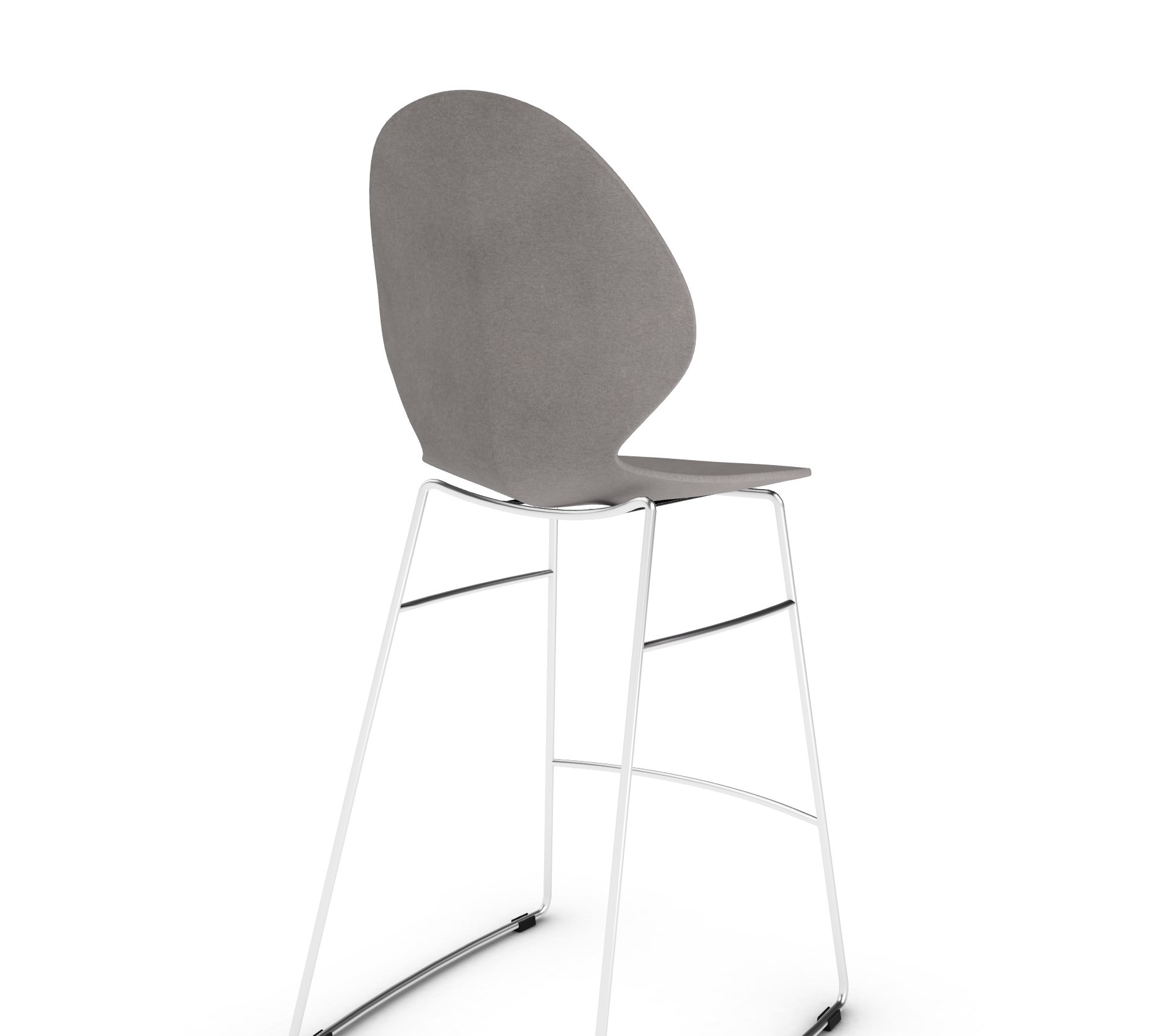 Basil Polypropylene/Metal Counter Stool