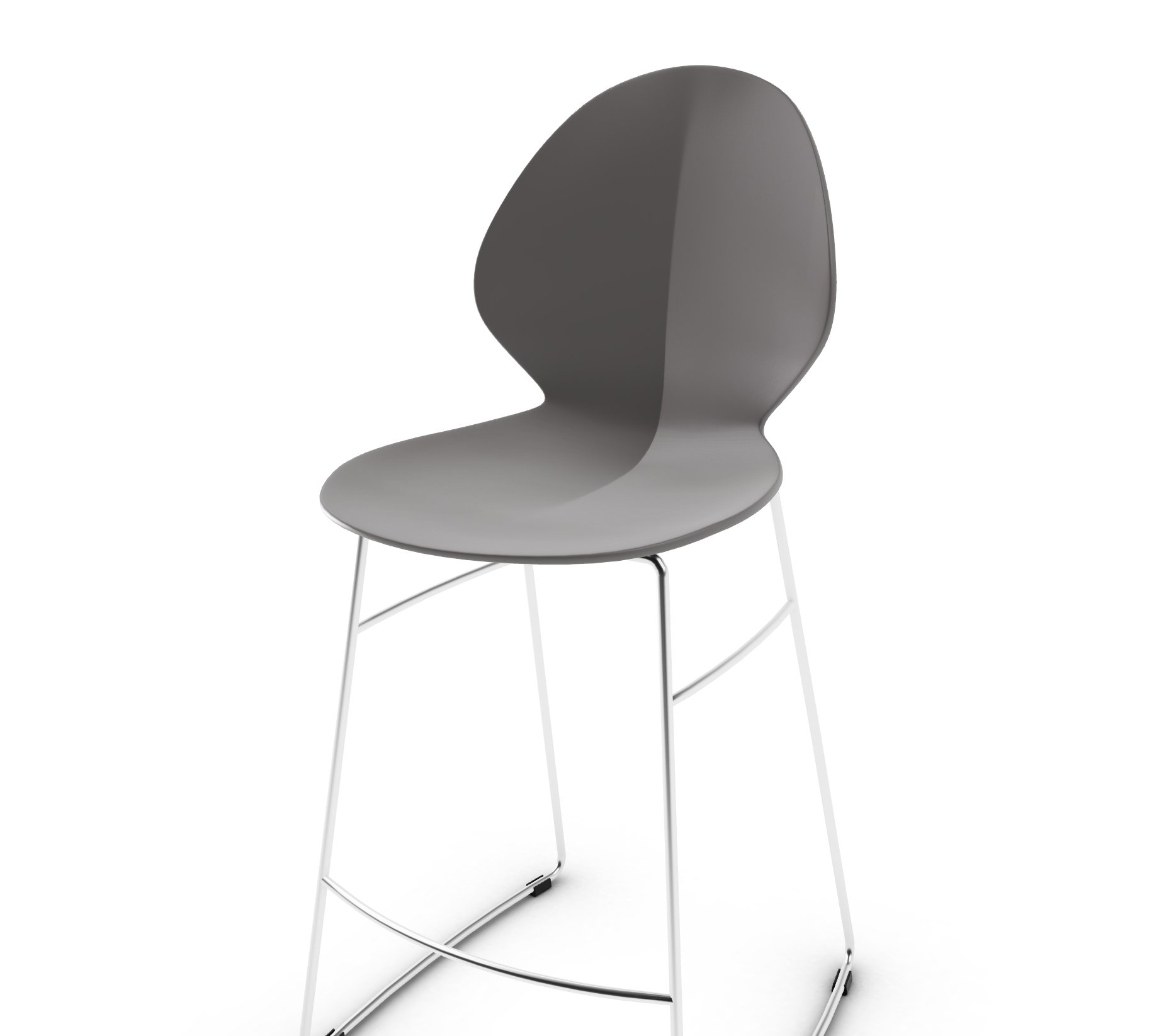 Basil Leatherette/Metal Counter Stool