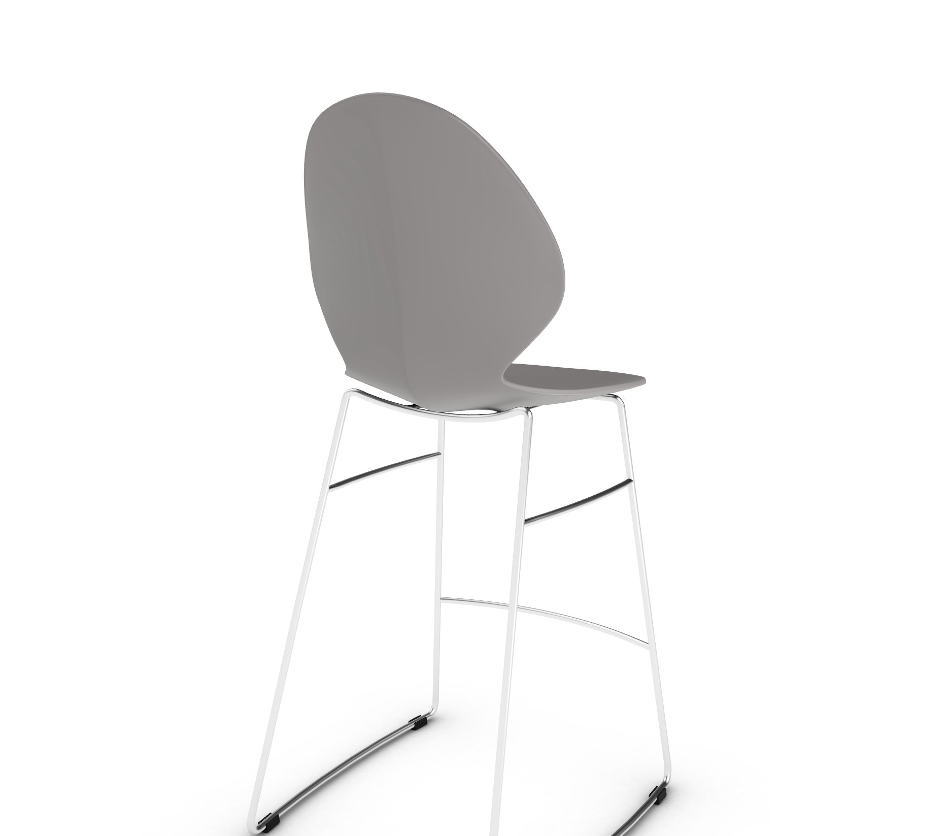 Basil Counter Stool w/ Metal Base