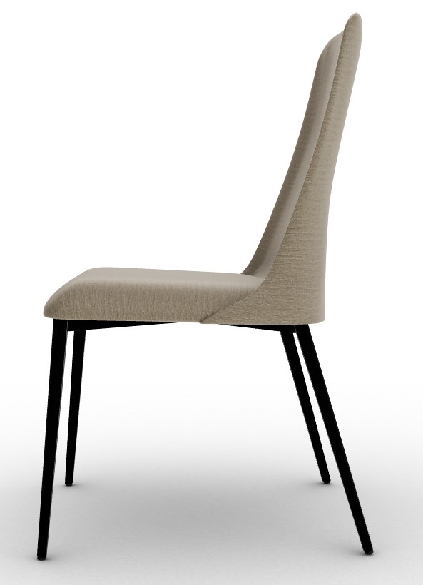 Etoile Denver Fabric/Metal Dining Chair