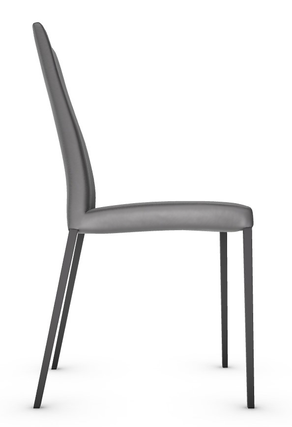 Aida Skuba Leatherette/Metal Dining Chair