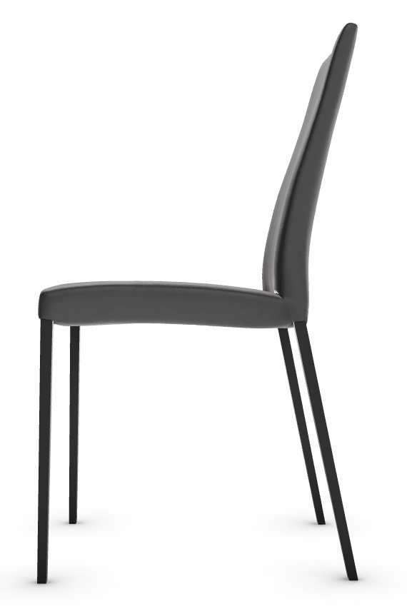 Aida Skuba Leatherette/Metal Dining Chair