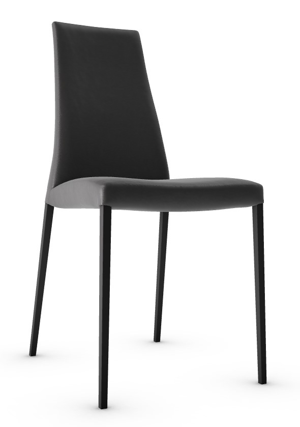 Aida Skuba Leatherette/Metal Dining Chair