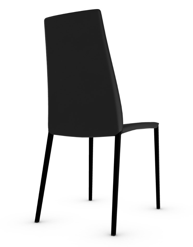Aida Leather/Metal Dining Chair
