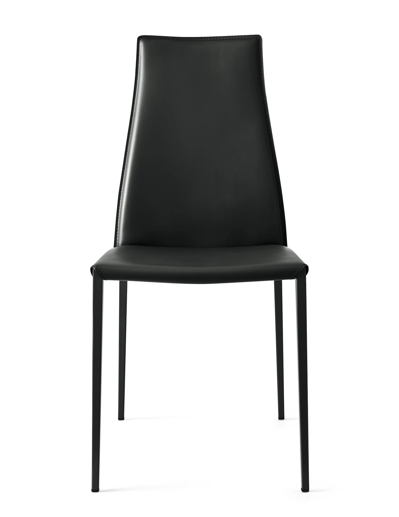 Aida Leather/Metal Dining Chair
