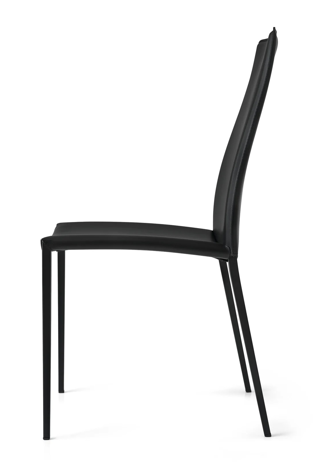 Aida Leather/Metal Dining Chair