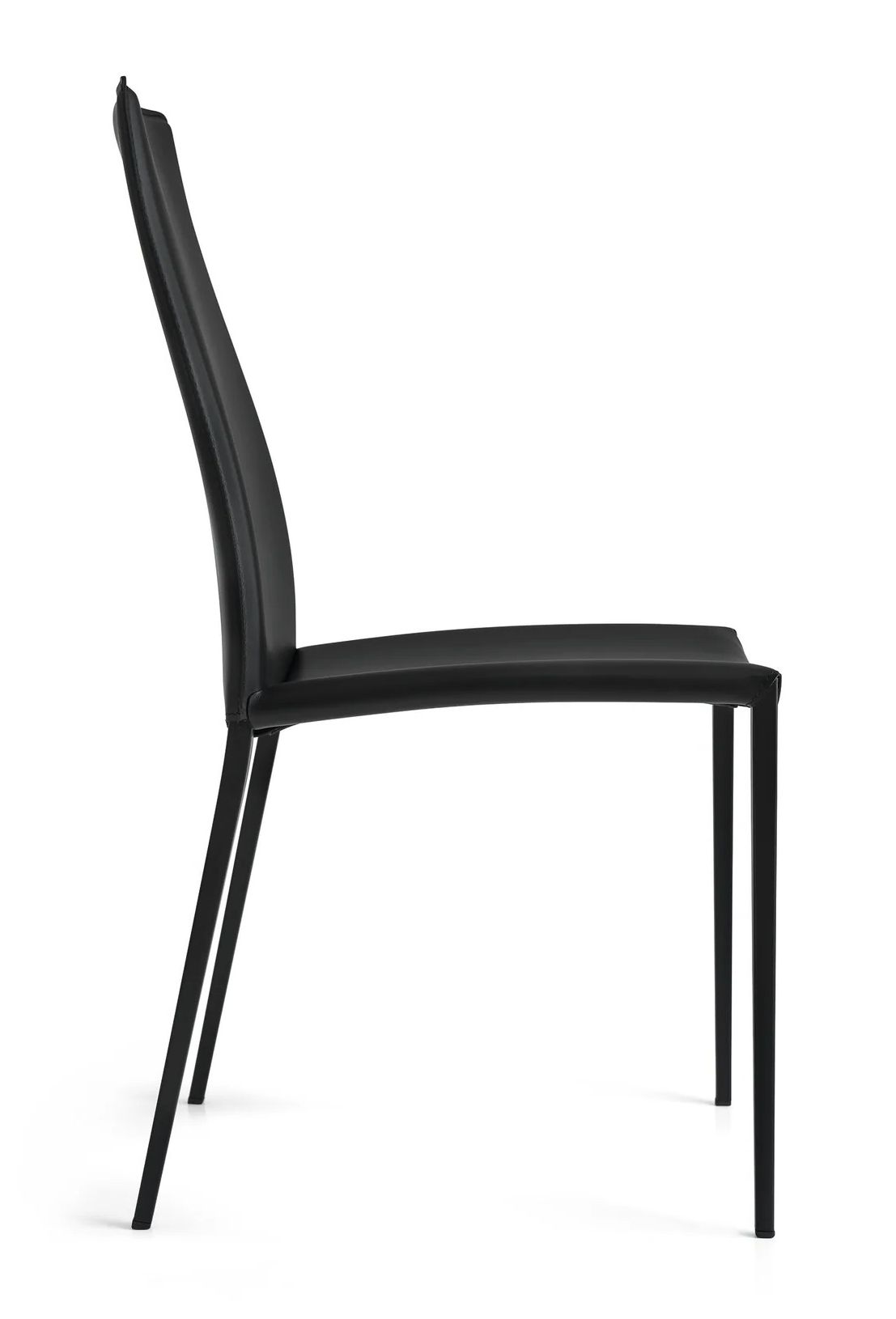 Aida Leather/Metal Dining Chair