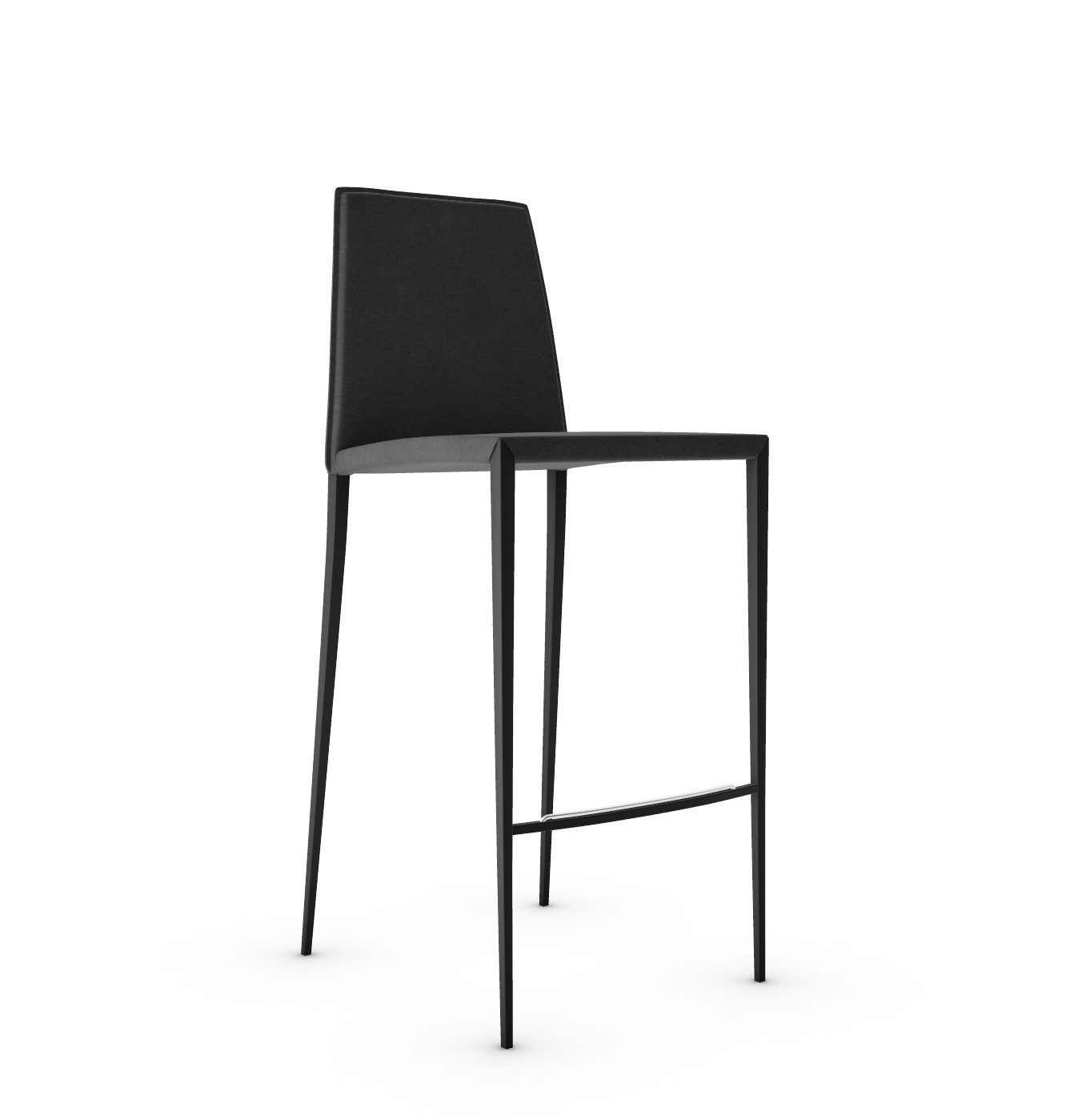 Aida Leatherette/Metal Counter Stool