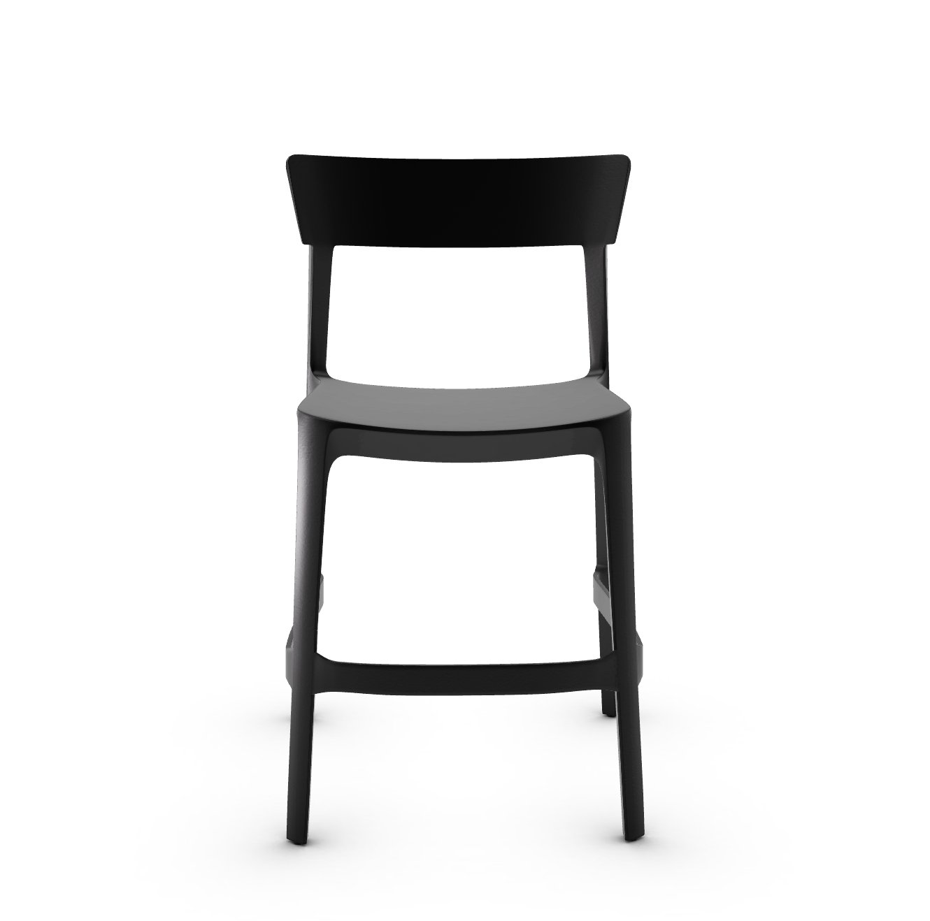 Skin Plastic Stackable Outdoor Counter Stool
