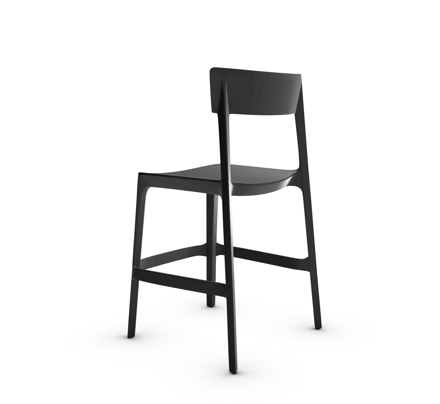 Skin Plastic Stackable Outdoor Counter Stool