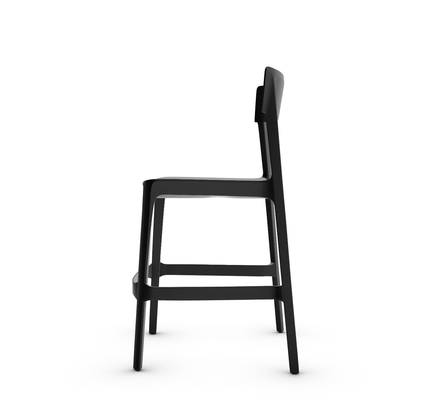 Skin Plastic Stackable Outdoor Counter Stool