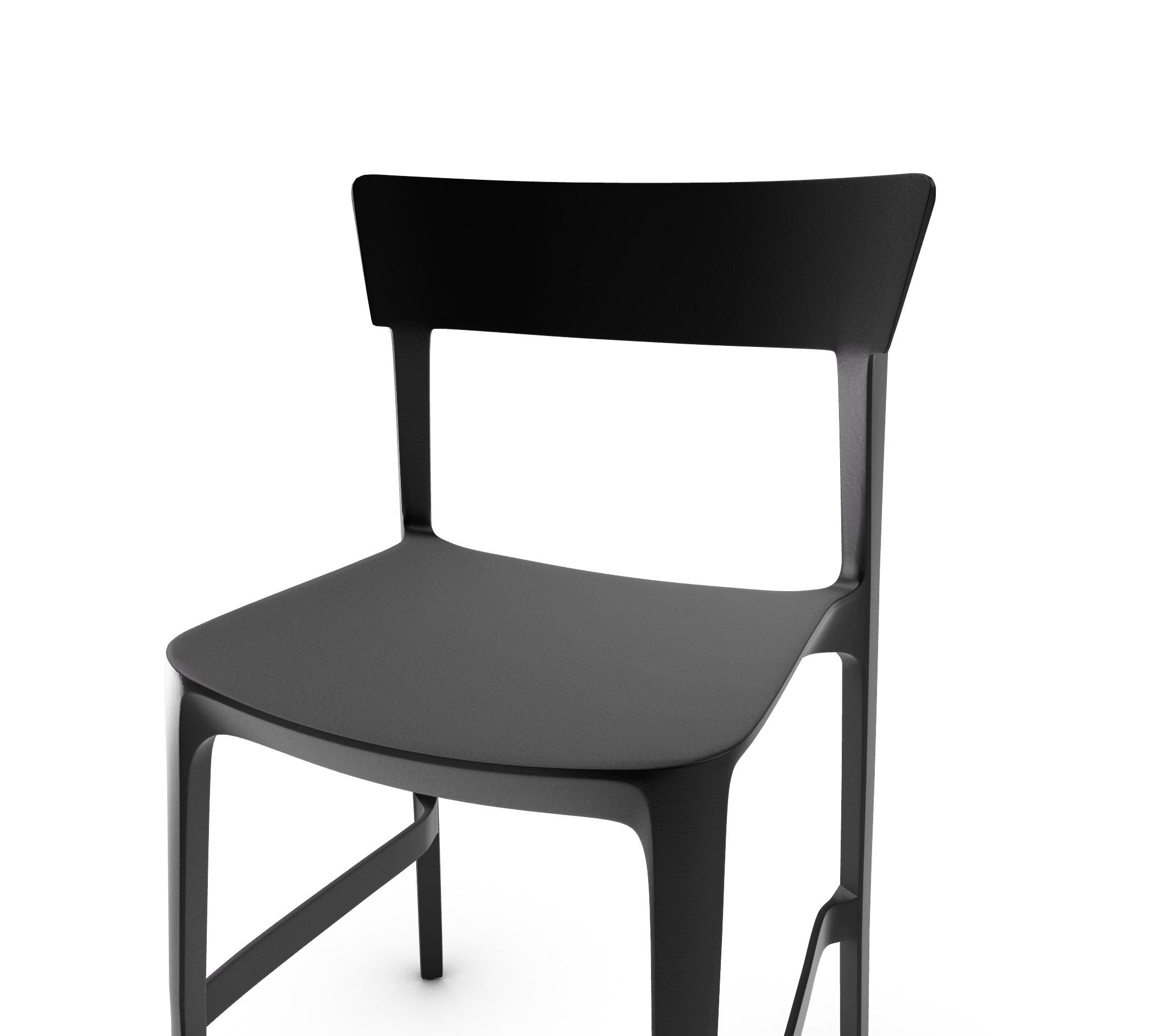 Skin Plastic Stackable Outdoor Counter Stool