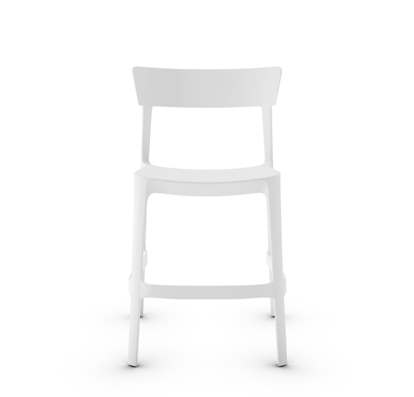 Skin Plastic Stackable Outdoor Counter Stool