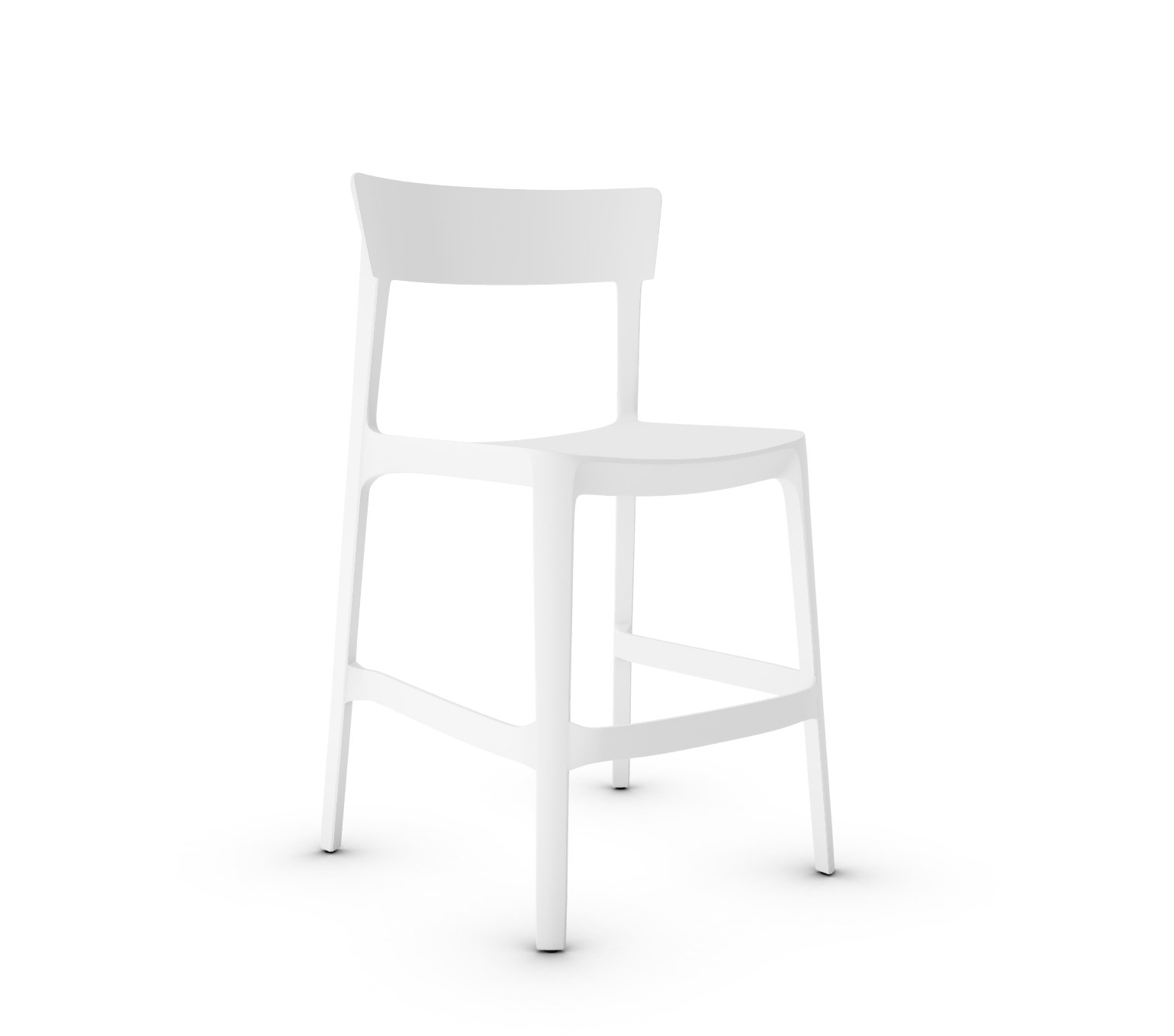 Skin Plastic Stackable Outdoor Counter Stool