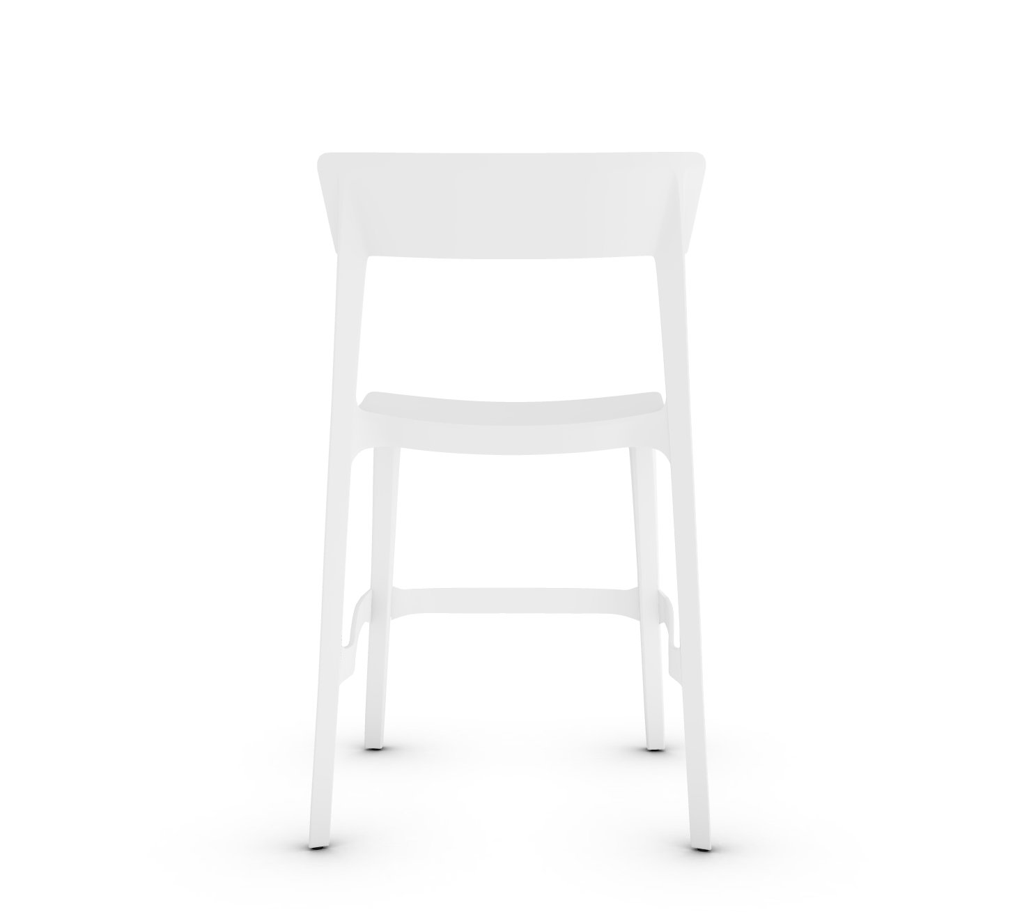 Skin Plastic Stackable Outdoor Counter Stool