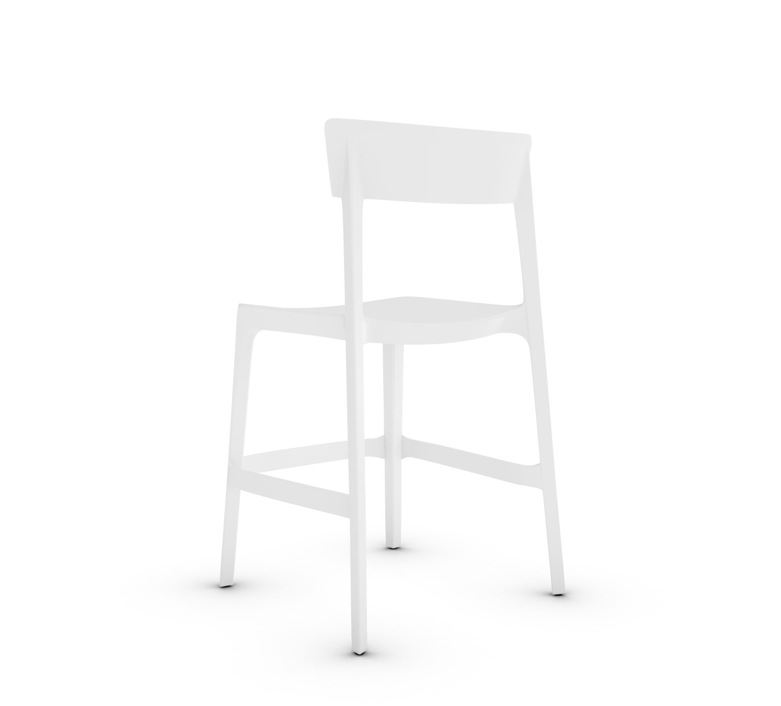 Skin Plastic Stackable Outdoor Counter Stool