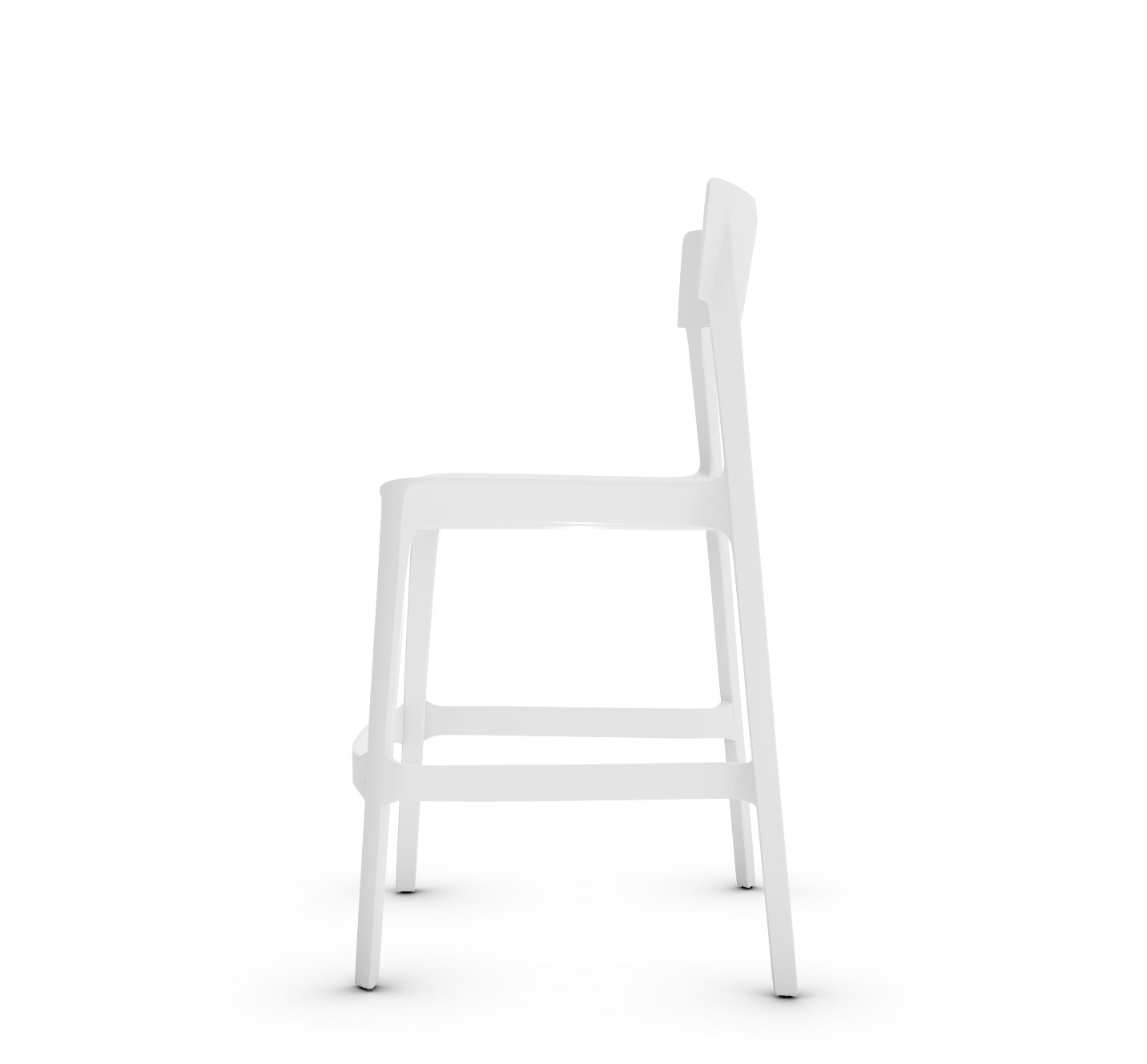 Skin Plastic Stackable Outdoor Counter Stool