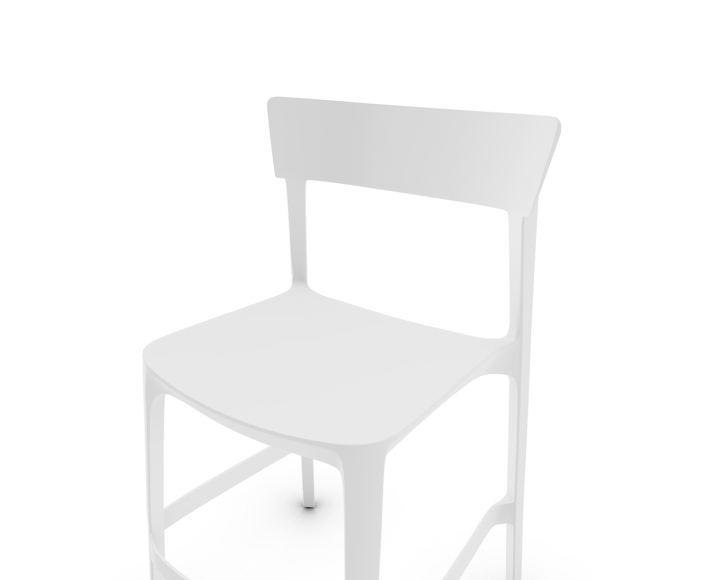 Skin Plastic Stackable Outdoor Counter Stool