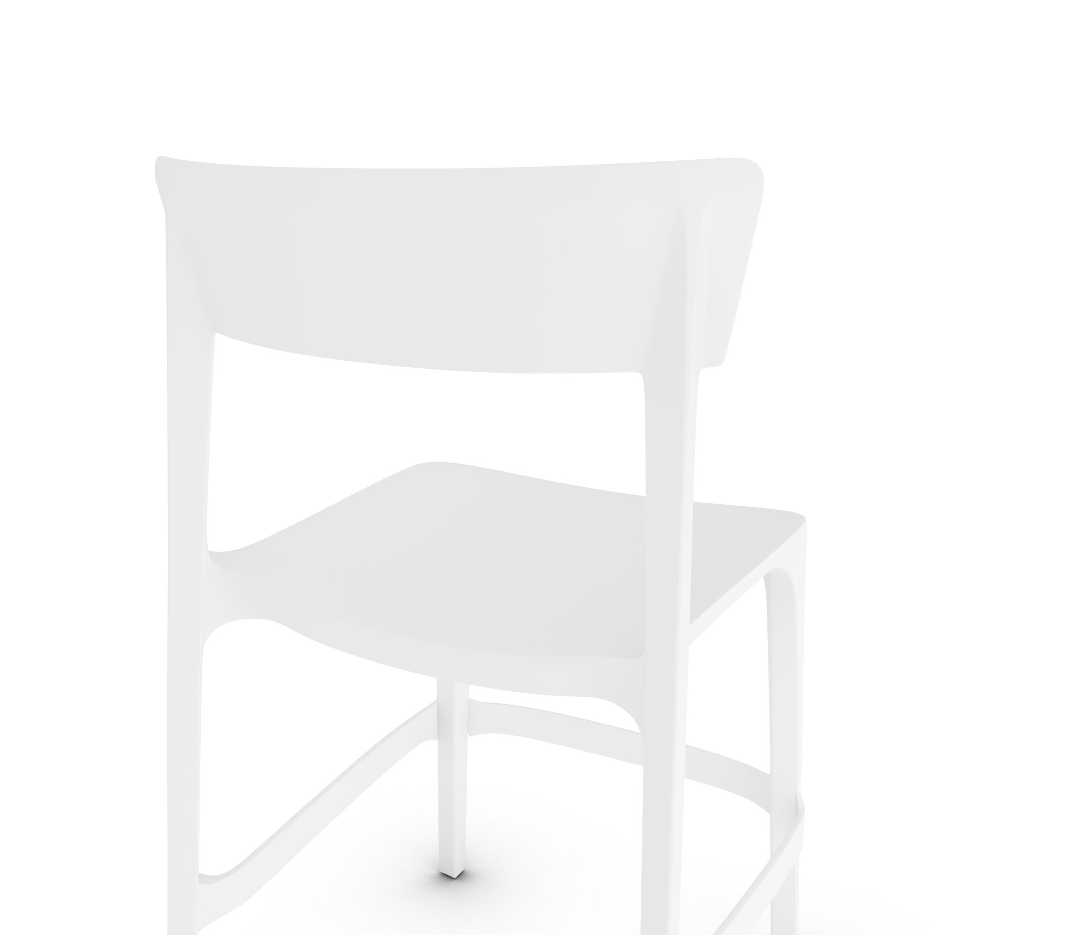 Skin Plastic Stackable Outdoor Counter Stool