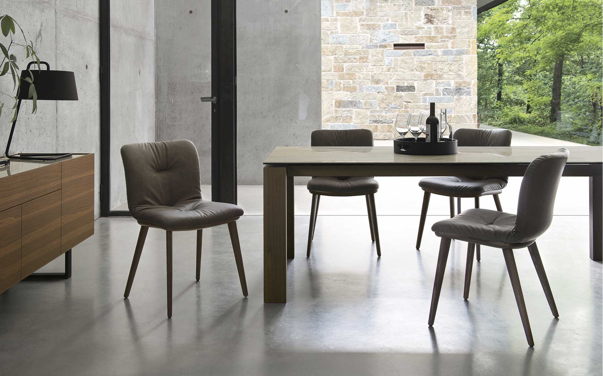 Annie Fabric/Wood Dining Chair