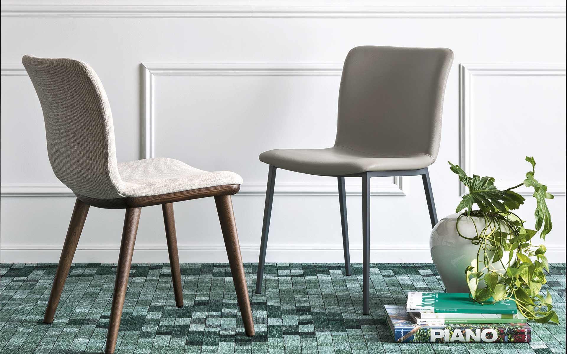 Annie Fabric/Metal Customizable Dining Chair