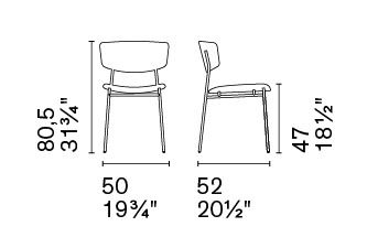 Fifties Fabric/Metal Customizable Upholstered Dining Chair w/Wooden Back