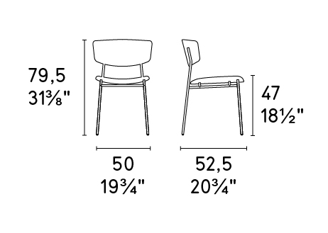 Fifties Fabric/Metal Customizable Upholstered Dining Chair
