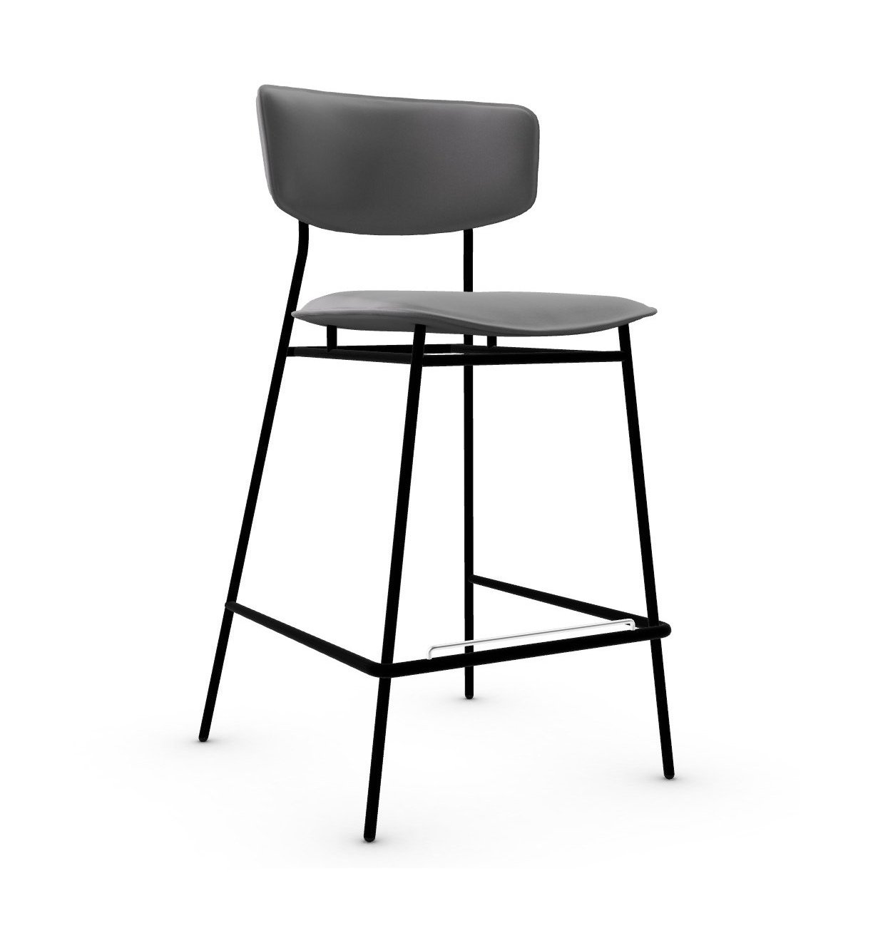 Fifties Fabric/Metal Counter Stool