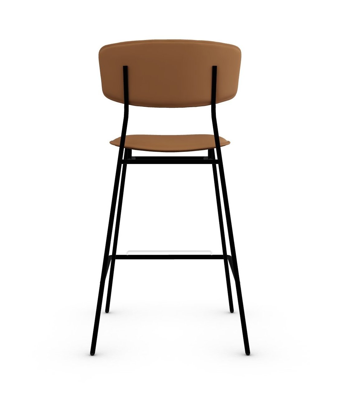 Fifties Leather/Metal Counter Stool