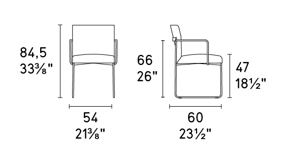 Gala Fabric/Metal Customizable Plush Seat Dining Armchair