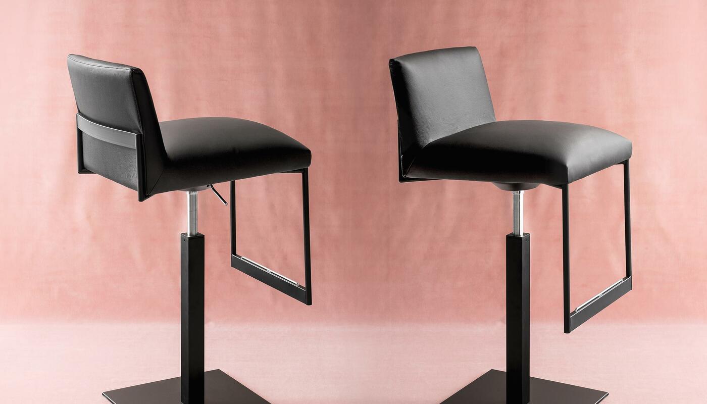Gala Fabric/Metal Customizable Swivel Adjustable Height Stool