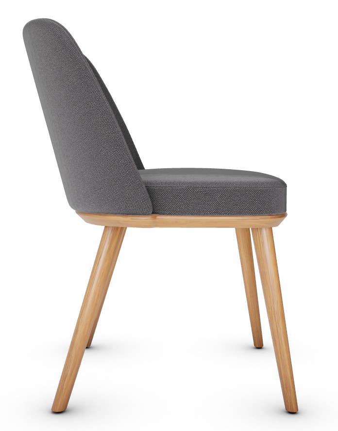 Foyer Bergen Fabric/Wood Dining Chair