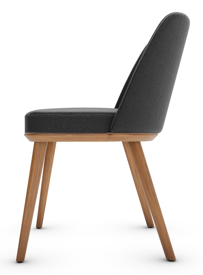 Foyer Upholstery/Wood Dining Chair