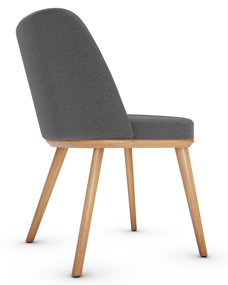 Foyer Bergen Fabric/Wood Dining Chair