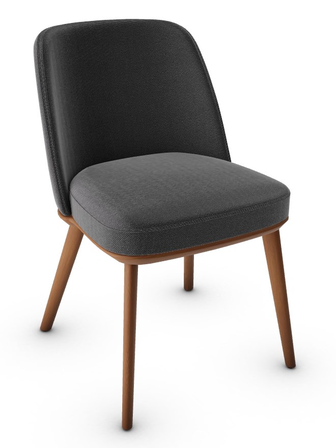 Foyer Upholstery/Wood Dining Chair