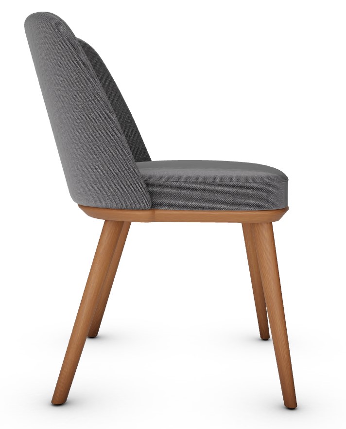 Foyer Bergen Fabric/Wood Dining Chair