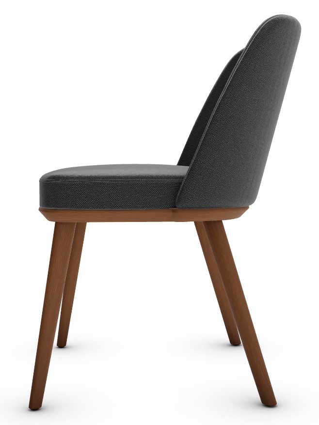 Foyer Bergen Fabric/Wood Dining Chair